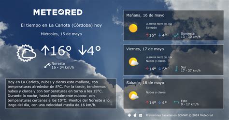 El tiempo en La Carlota ( Córdoba ) a 14 días